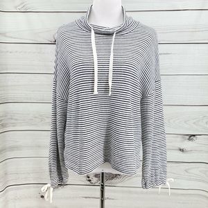 MADEWELL Mile(s) Funnel Neck Top Striped